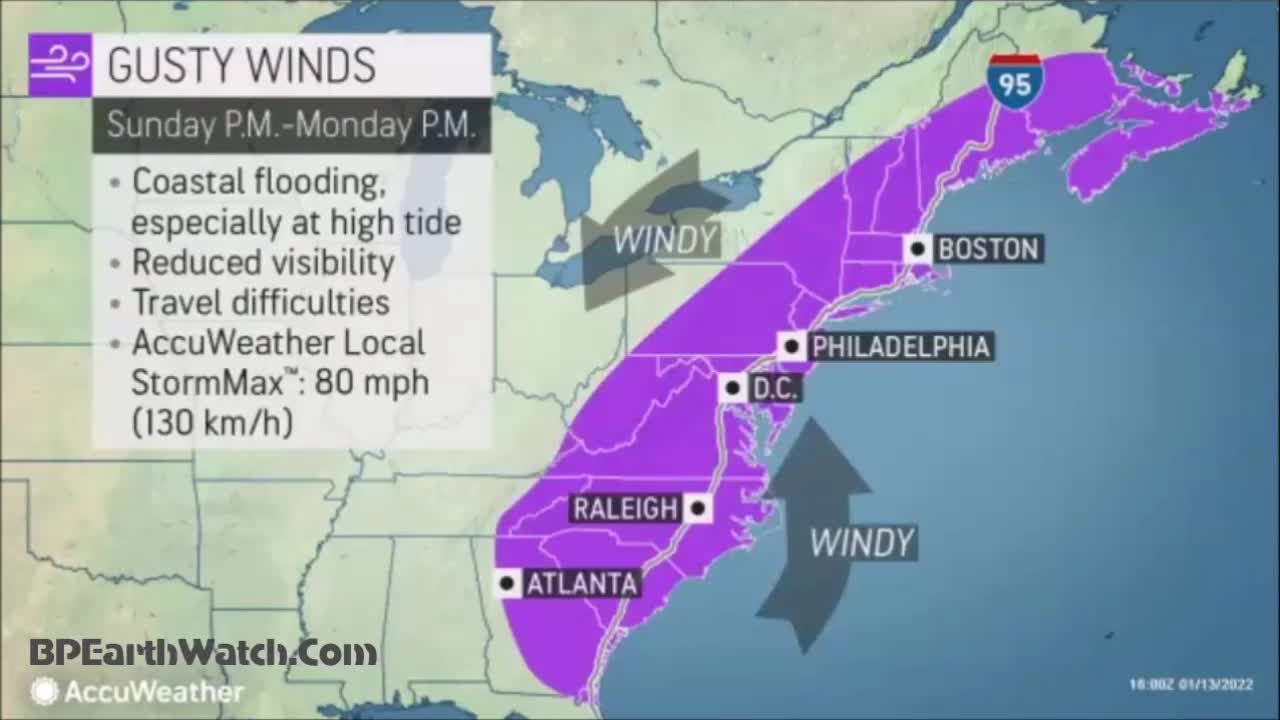 Millions Could Lose Power Ice Hurricane Force Winds