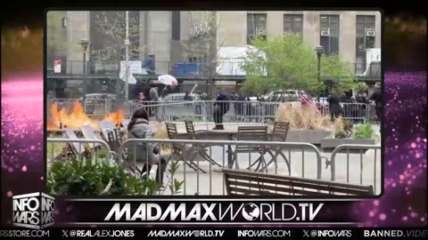 Alex Jones Responds To Man Setting Himself On Fire Outside Trump's New York Trial