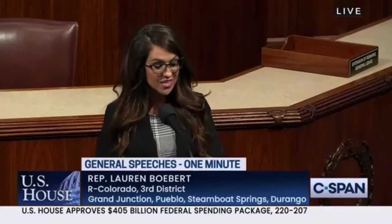 Lauren Boebert addressing the AOC fake handcuffs debacle