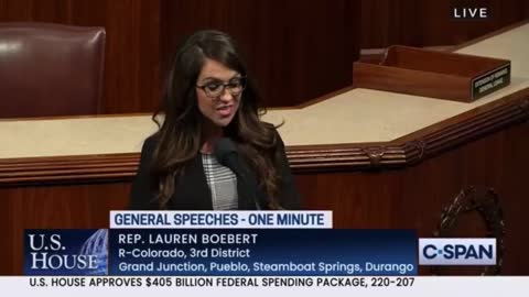 Lauren Boebert addressing the AOC fake handcuffs debacle