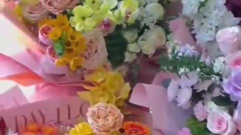 lots of colorful flowers