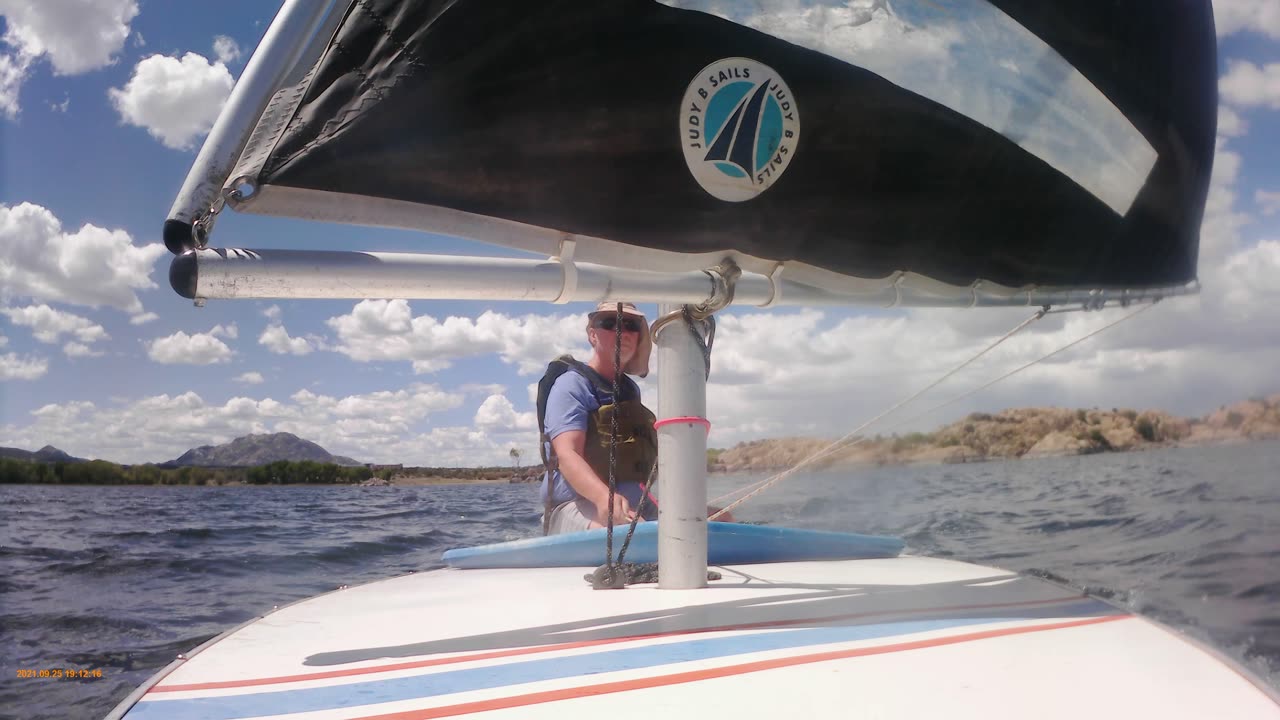 Sunfish sailing Willow Lake AZ 5