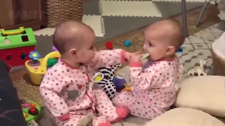 cute little twins