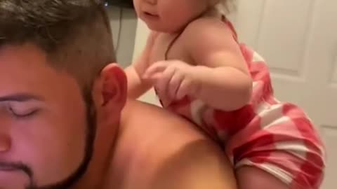 Adorable daddy baby #17 - Funniest videos #shorts