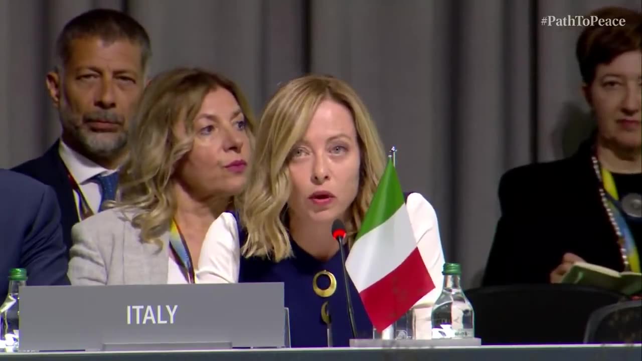 Italian prime minister Giorgia Meloni does NOT state that Russia will be forced to surrender