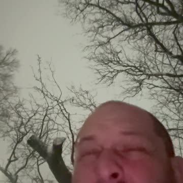 High Winds Thunder & Lightning ⚡️ in a Snow Storm 😳