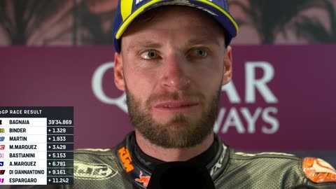 Brad Binder after Qatar MotoGP