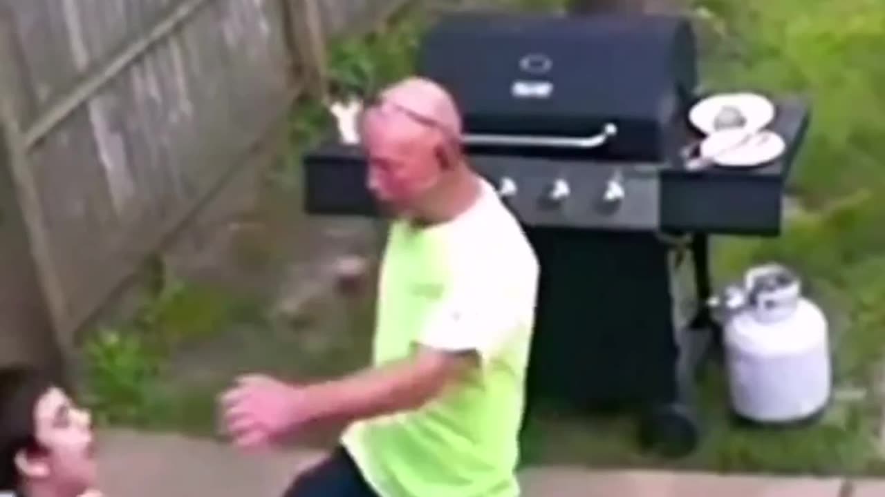 old man gets schooled by a kid.
