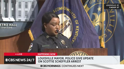 Louisville mayor, police give update on golfer Scottie Scheffler's arrest CBS News