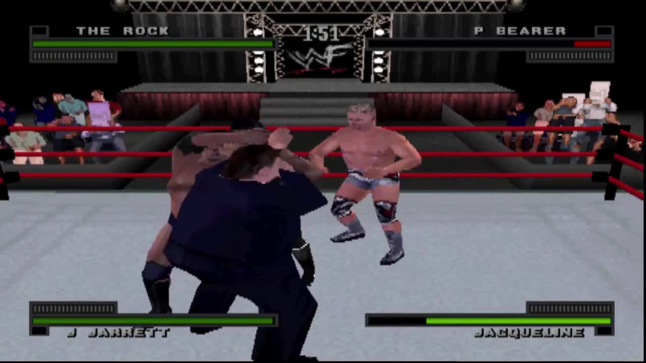 WWF Attitude PS1: War match #8