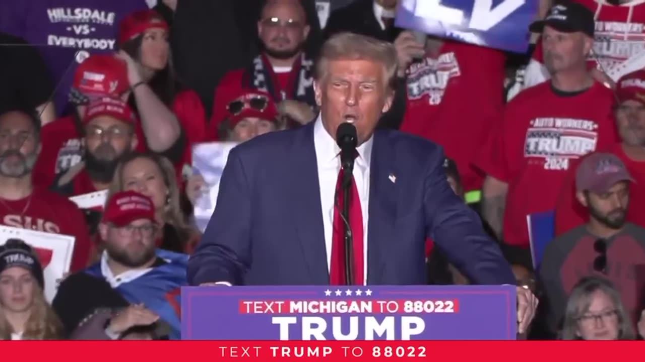 President Trump "I love you all".