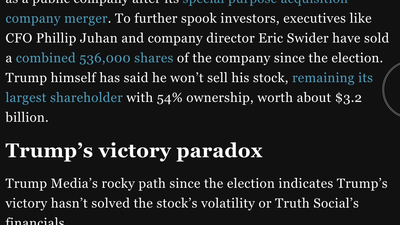 Truth Social INVESTMENTS (Article / READ)