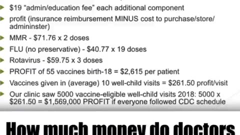 Godless, Soulless Doctors That Profit From Vaccines...