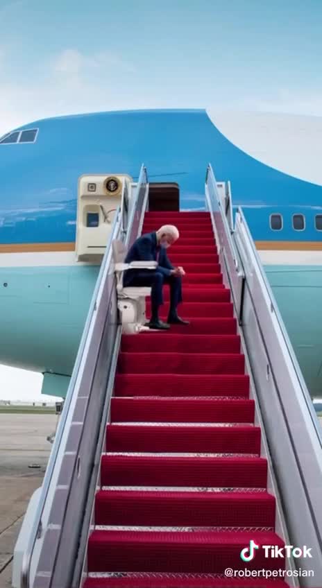 President Joe Biden (Safely) Boarding Air Force One