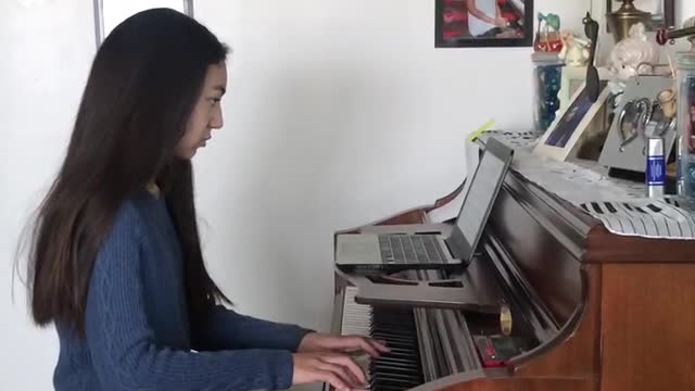 Learning to play a song on piano