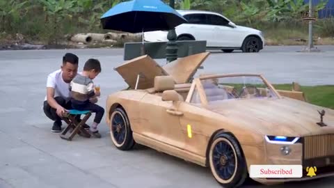 Make wood car rolls