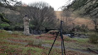 Filming the river in Dartmoor with the GoPro