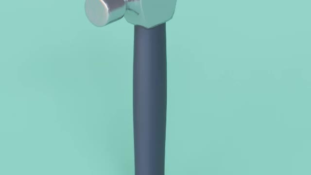 Animation of hammer