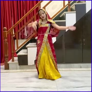 Beautiful Indian girl dance with dresses