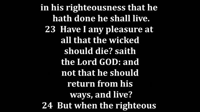 Ezekiel 18 King James version