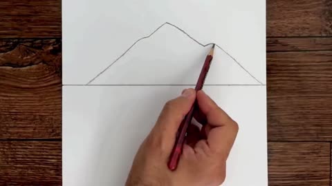 Draw The Outline Of The Mountain Range