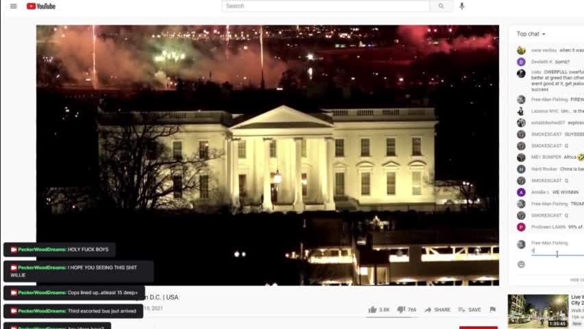 Fireworks at the White House JAN. 19th 2021