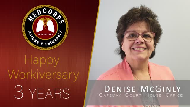 Happy work anniversary to Denise McGinly
