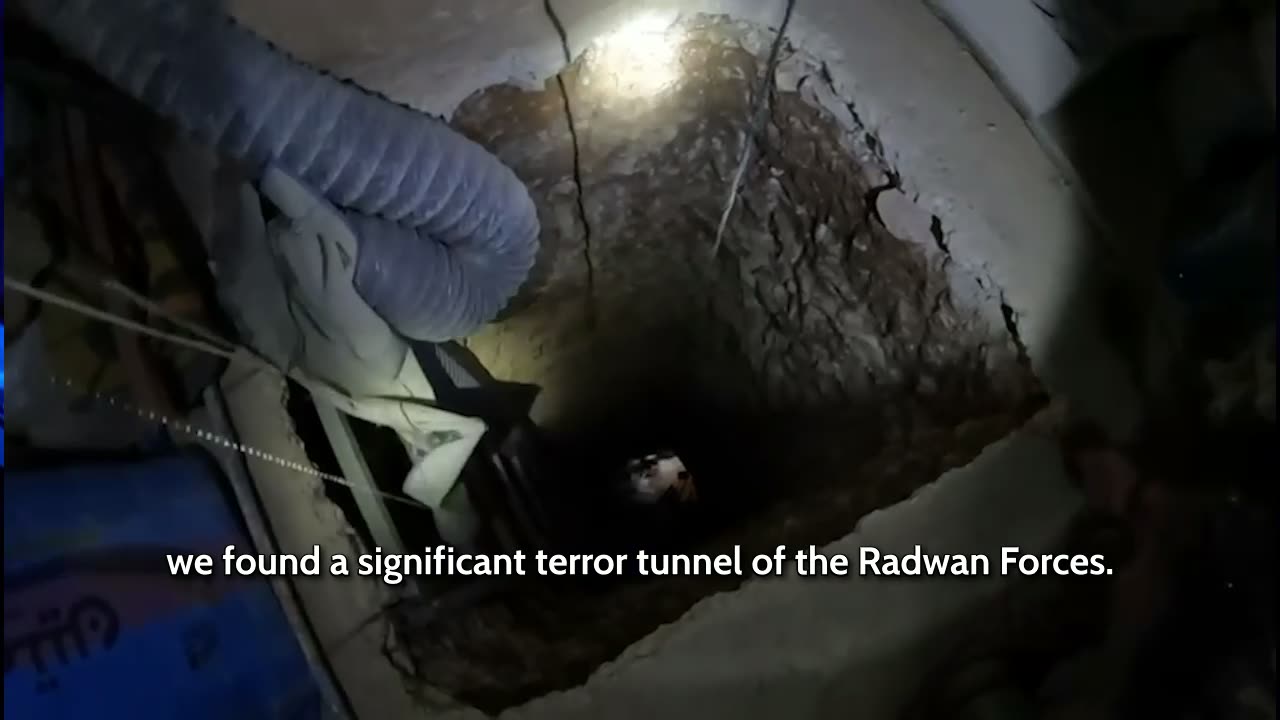 Attached is a video announcement by a soldier from the Yahalom Unit in a tunnel