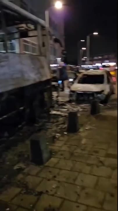 This is how The Hague was left last night.