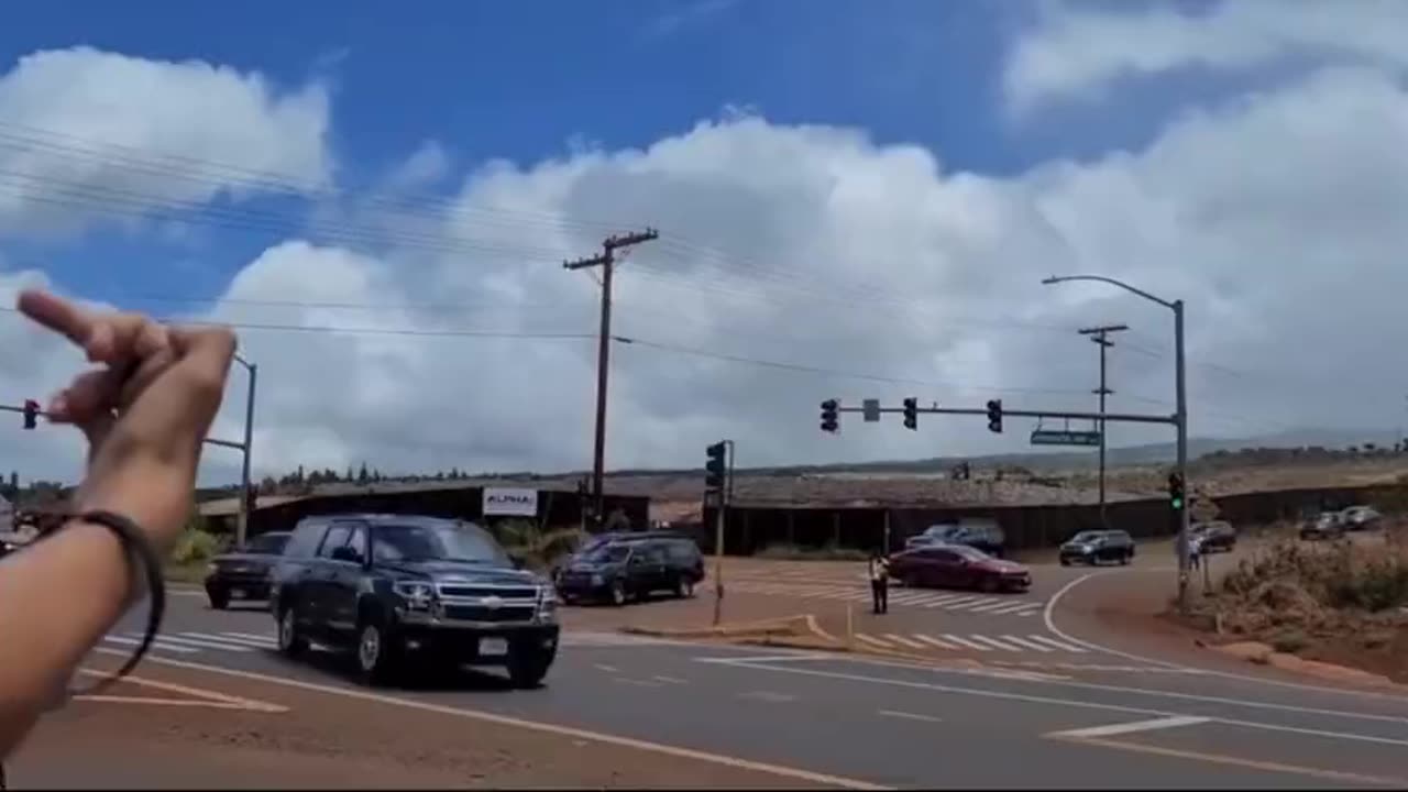 Joe Biden Gets an "F U" Welcome in Hawaii