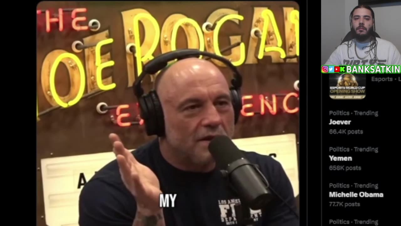 Banks Reacts to Joe Rogan Speaking About The Attempt On Trump Life