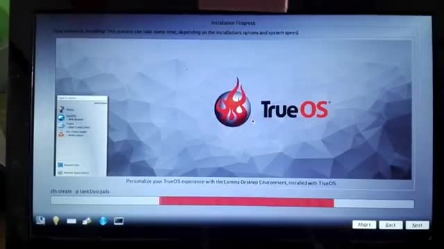 TrueOS (FreeBSD) installation