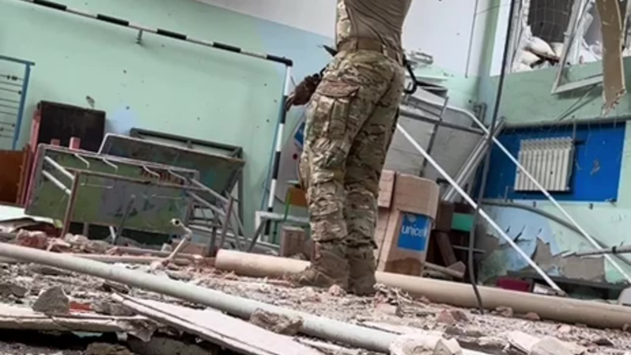 Ukrainian Shooting Basketball Inside a Russian "Strategic Military Target"