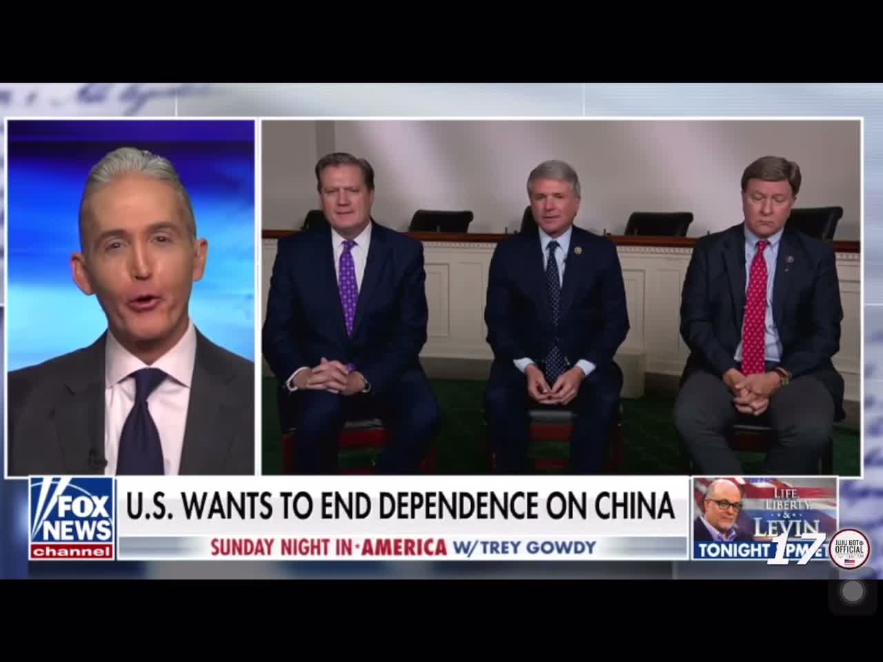 3 top Republicans addressing the China problem.