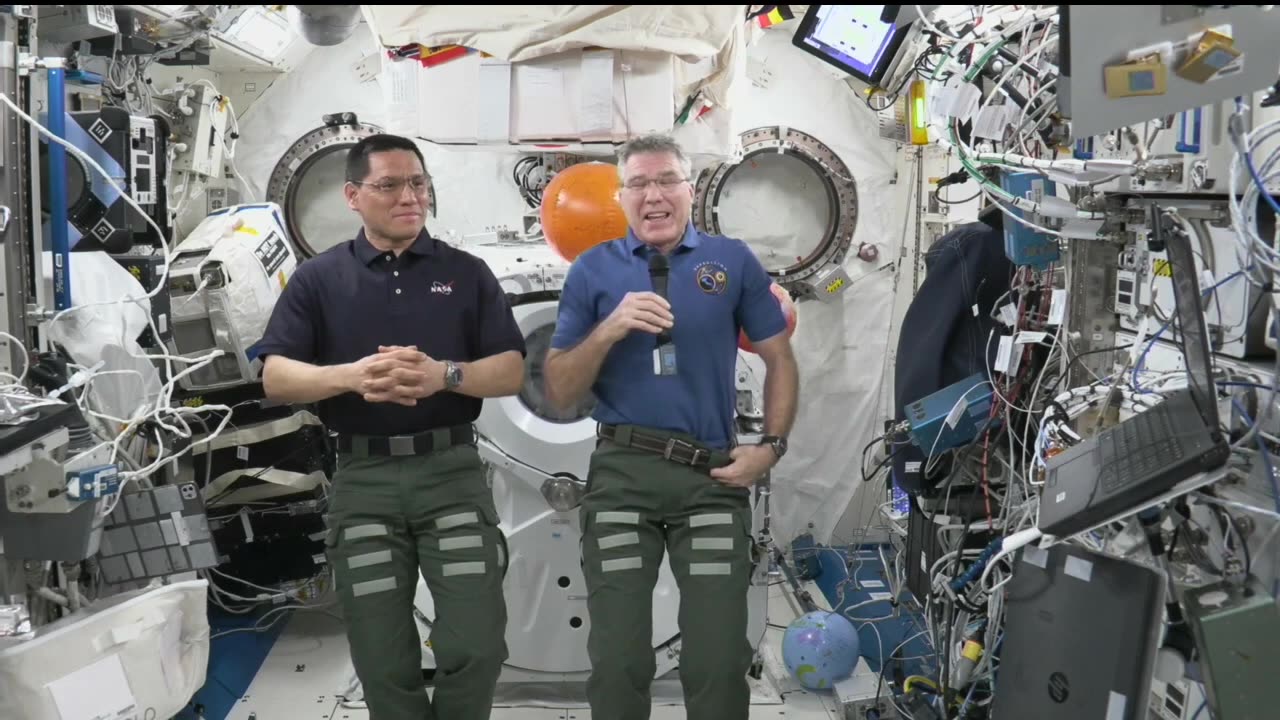 Expedition 69 Space Station Crew Answers Galveston, Texas, Student Questions