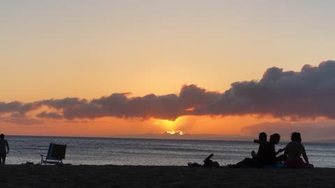 Hawaiian Sunset by Black Rock Reef in Mauai