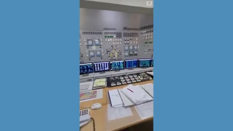Video shows inside Ukrainian nuclear plant during attack