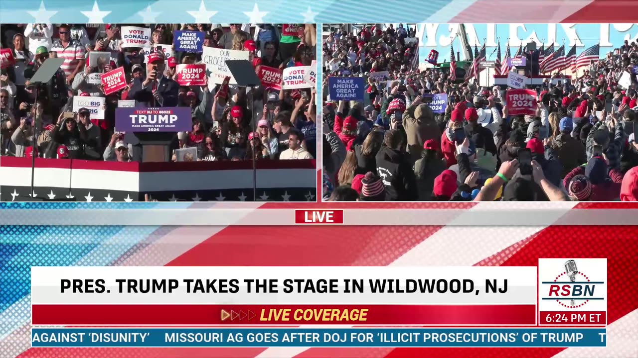 FULL SPEECH: President Trump Delivers Remarks at Rally in Wildwood, NJ - 5/11/24