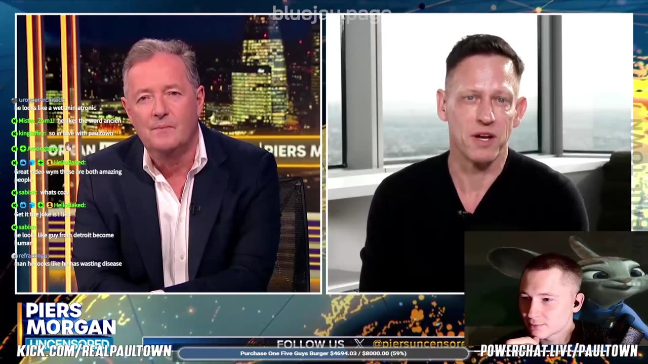 Paul Town reacts to Peter Thiel on Piers Morgan