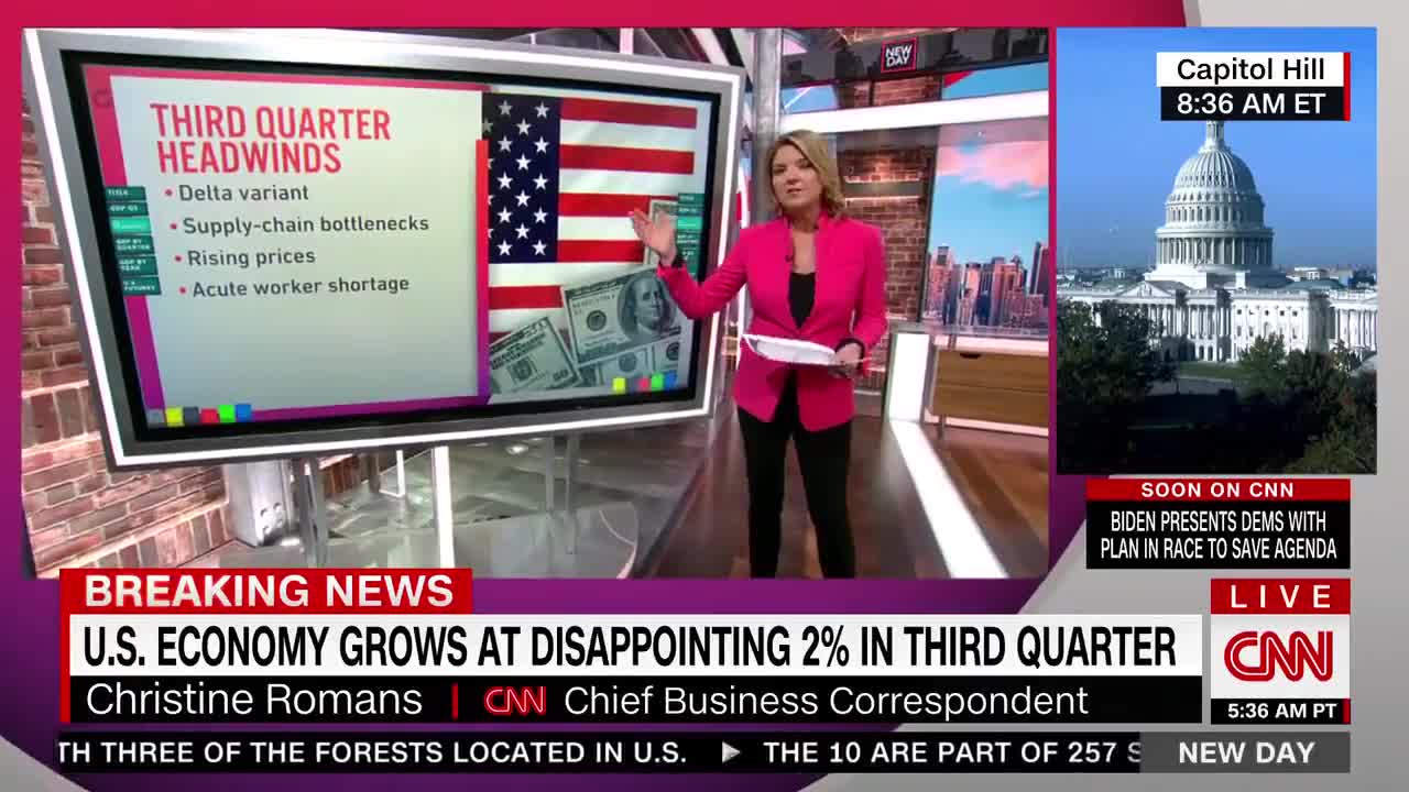 CNN is surprised by the "sharp deceleration" in economic growth