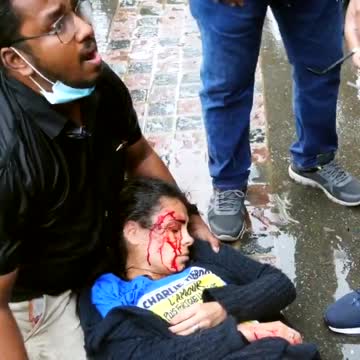 UK: Hatun Tash stabbed at Speakers' Corner while wearing Charlie Hebdo T-Shirt