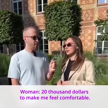 How rich do you have to be to meet with a Ukrainian girl?' This woman is criticizing Ukrainian girls