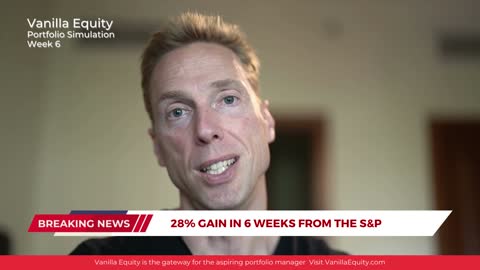28% Gain in 6 Weeks - Portfolio Simulation update