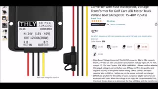 24V to 12V Step Down Voltage Converter, DC DC Converter 30A 360W