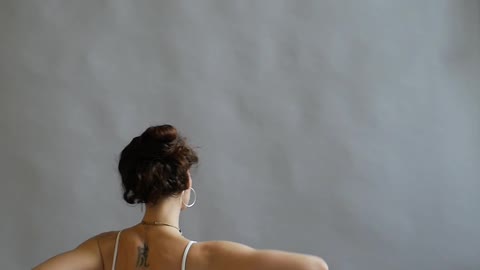 Young Woman Doing Hanumanasana