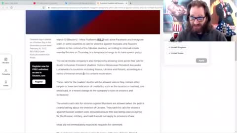 Facebook Is Promoting Calls of Violence & Death on Russian Civilians