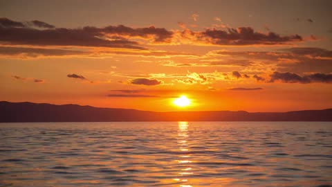 sunset time silent music