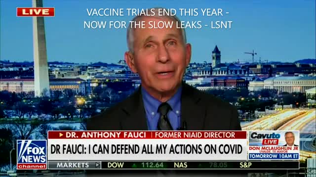 IT HAS TO BE A SLOW LEAK GLOBALLY. REMEMBER THE VACCINE TRIALS ENDS THIS YEAR