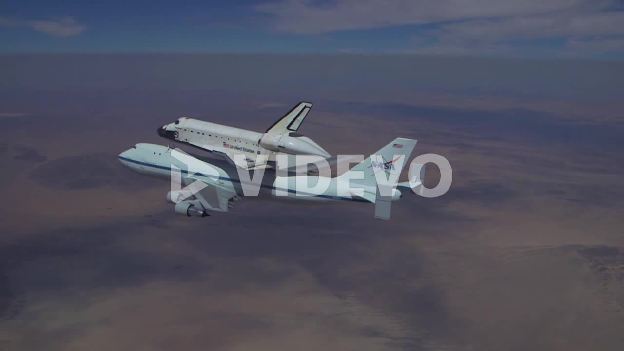 The plane flying with Nasa spacecraft on the back #nasa #space