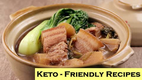 Keto Doenjang Braised Pork Belly